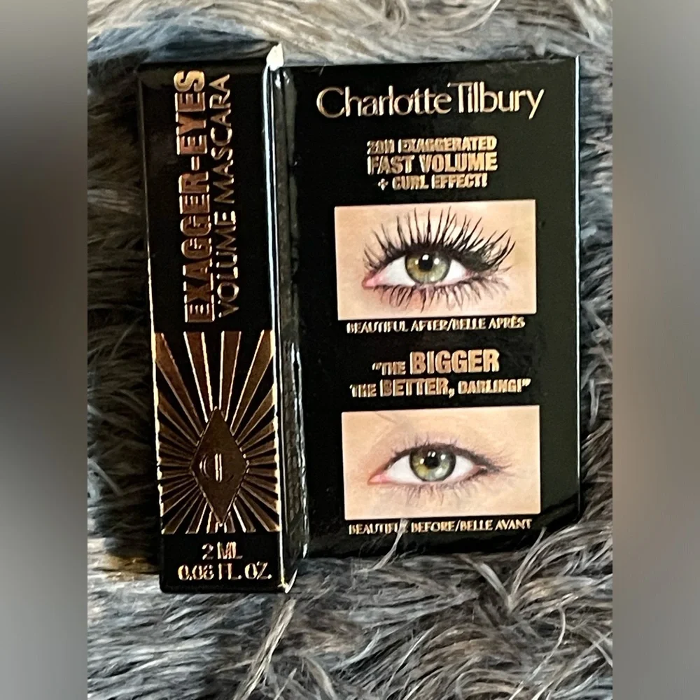 Charlotte Tilbury Exagger-Eyes Volume Mascara 0.06oz, 2ml  Black MINI NEW!